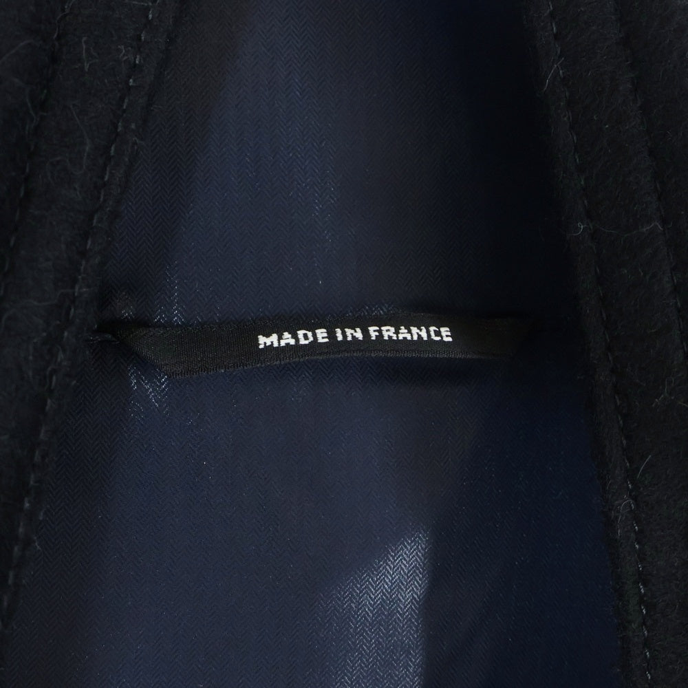 HERMES(エルメス) カシミヤ切り替え スタンドカラー ジップアップ ダウンベスト ブラック/ネイビー