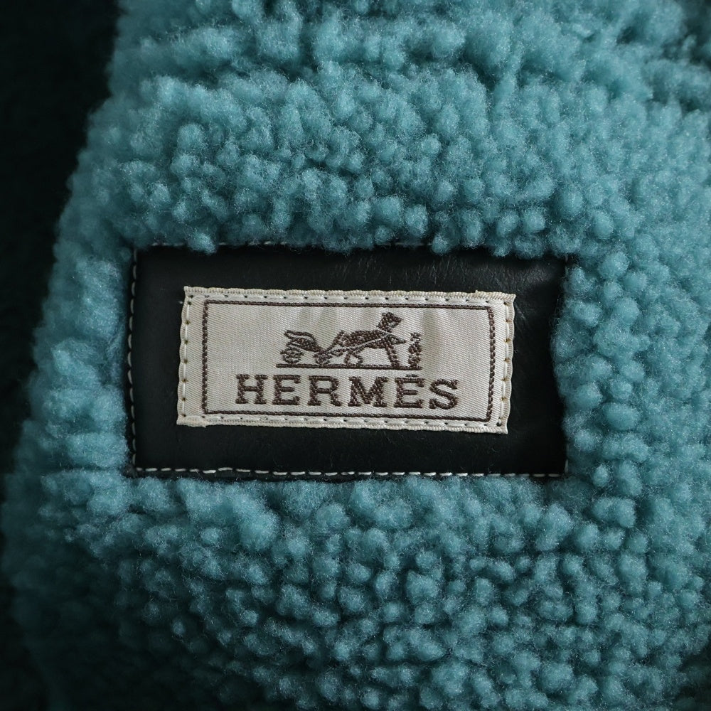 HERMES(エルメス) セリエボタン ムートン ラムレザー ボアライニング