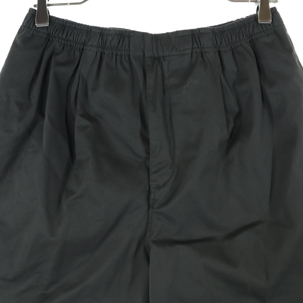 HERMES(エルメス) コットンツイル ドローストリング ハーフ ショート パンツ ショーツ ダークグレー/ブラック レディース