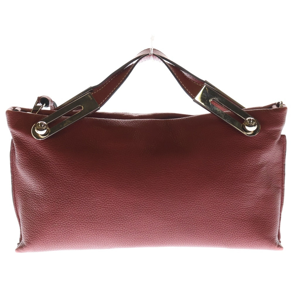 LOEWE(ロエベ) ミッシー 2WAYショルダーバッグ ミニバッグ レッド レザー シルバー金具 レディース