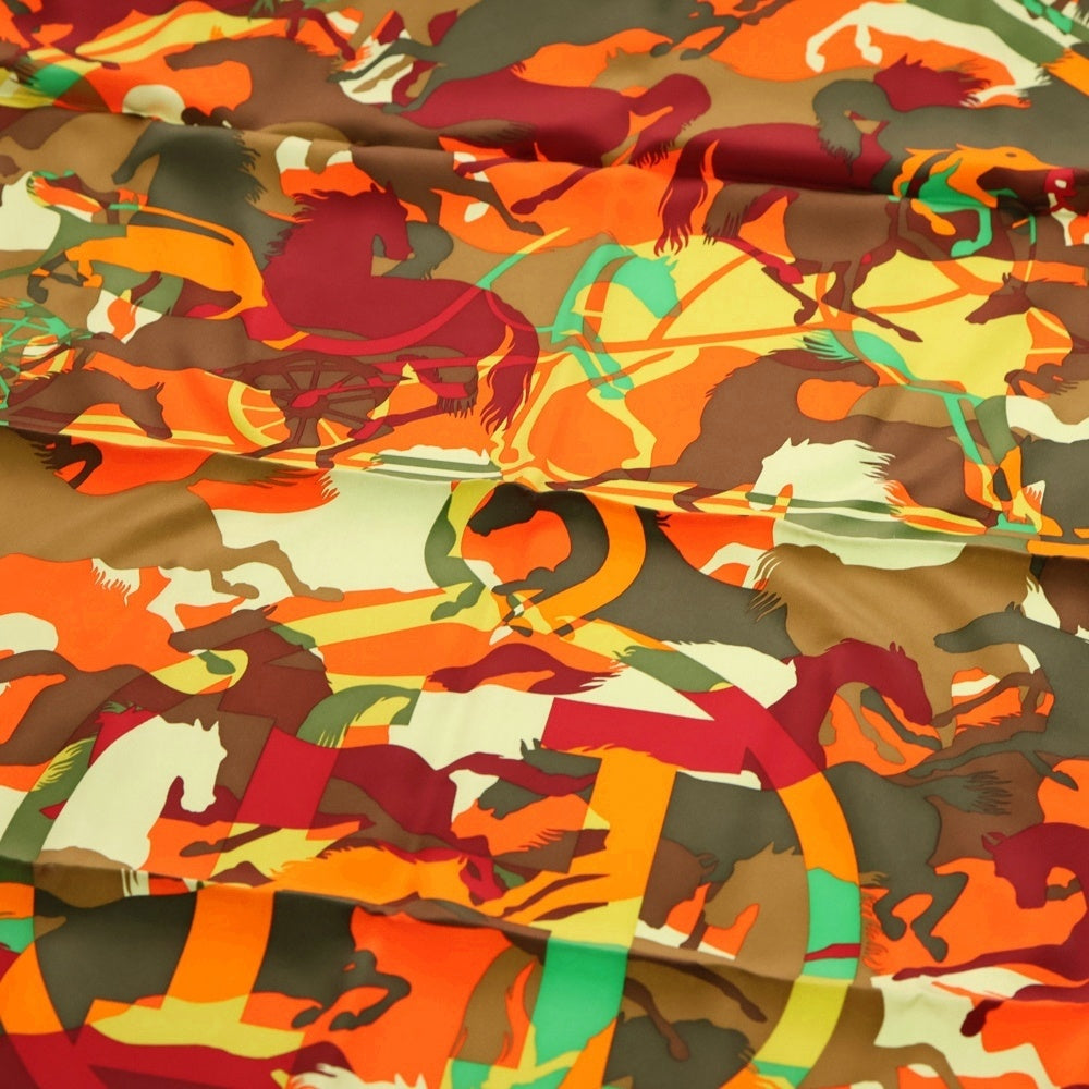 HERMES(エルメス) カレ90 EX LIBRIS EN CAMOUFLAGE エクスリブリスの