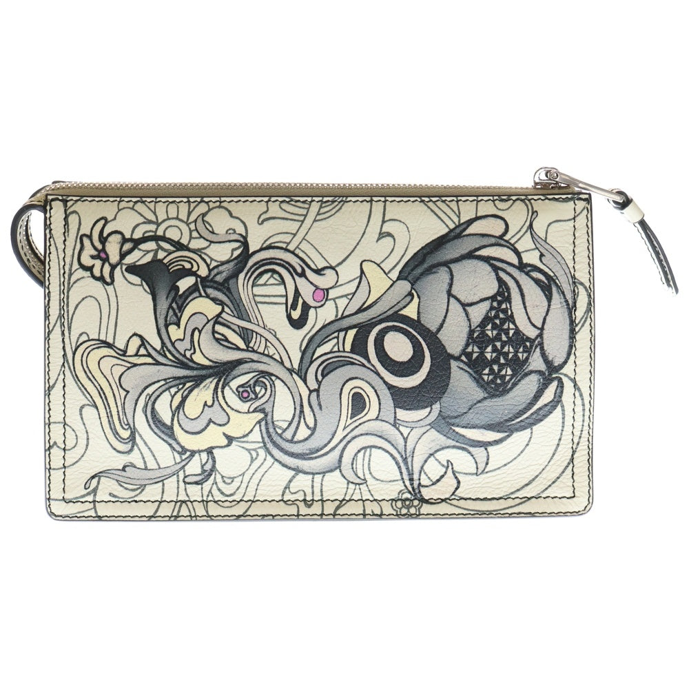 PRADA(プラダ) ポーチ ミニバッグ ホワイト レザー 1ND009 レディース