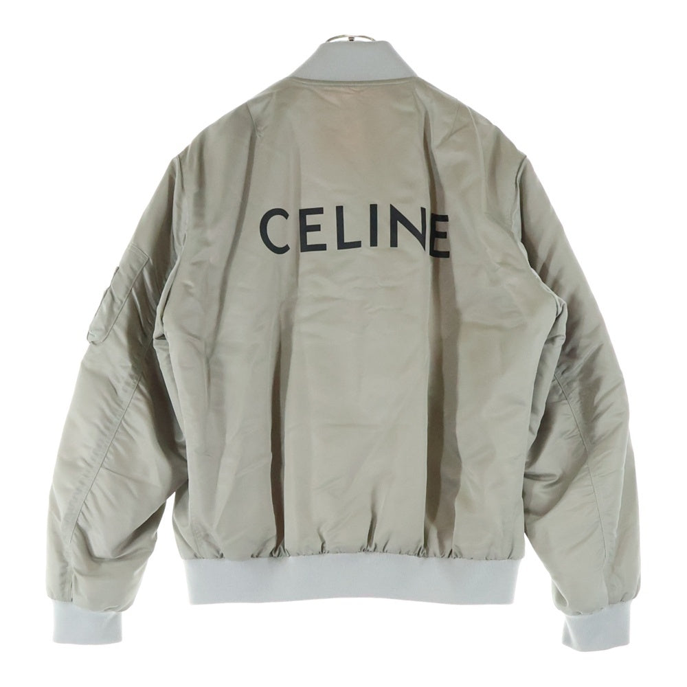 Celine セリーヌ　美品　ブルゾン　ボンバージャケット アウトレット】CELINE セリーヌ 中綿入り ジップアップ ブルゾン