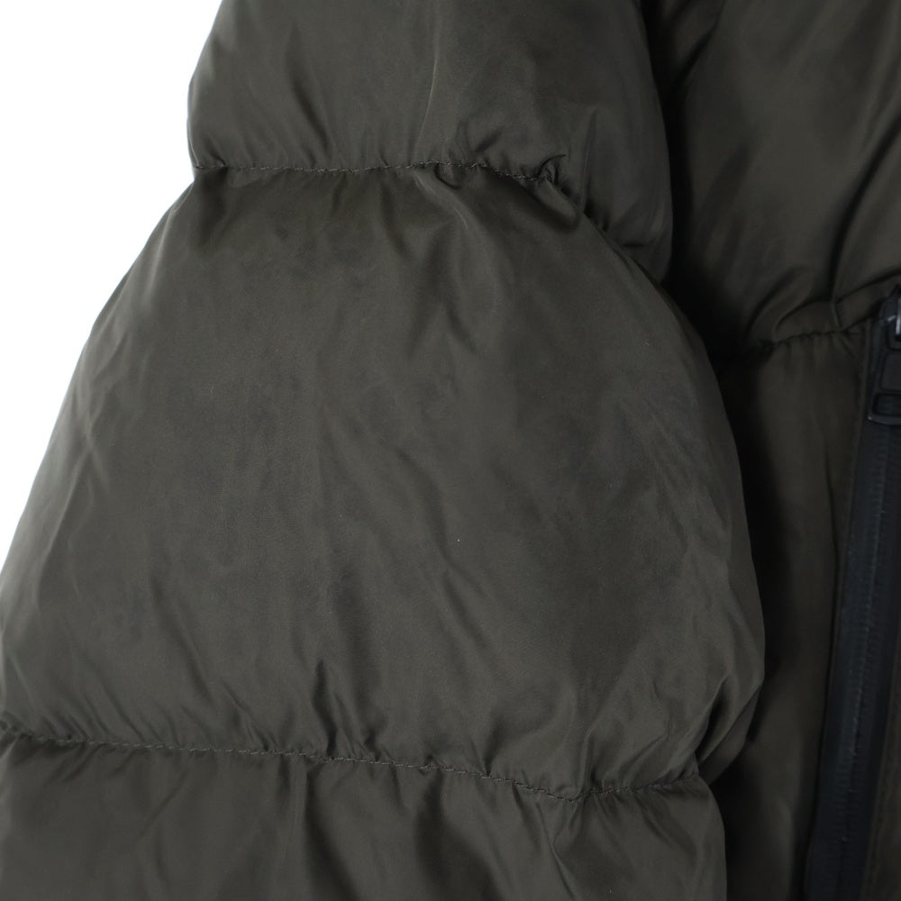 MONCLER(モンクレール) 20AW MONTCLA モンクラー ラバーワッペン ロゴ刺繍 フーデッド ジップアップ ダウンジャケット ブラウン F20911B56900 C0300