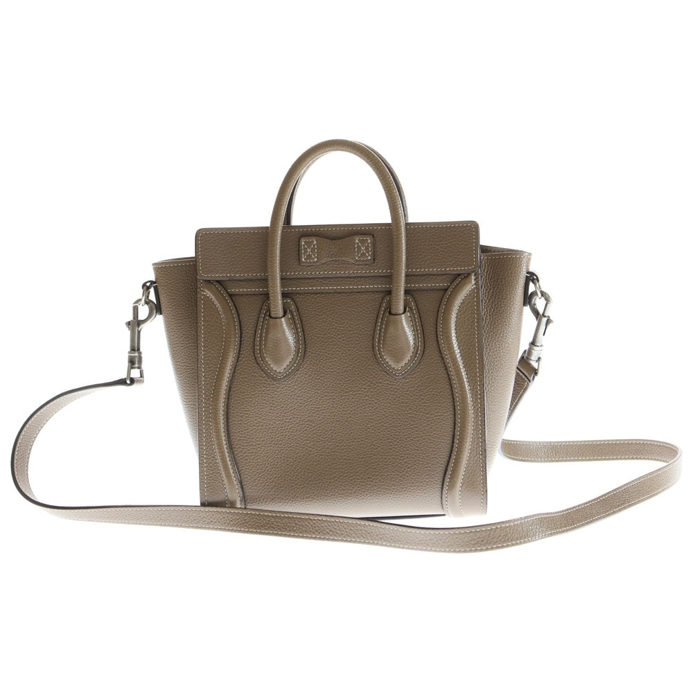 CELINE(セリーヌ) ラゲージ ナノ ショッパー レザー 2WAY ハンド