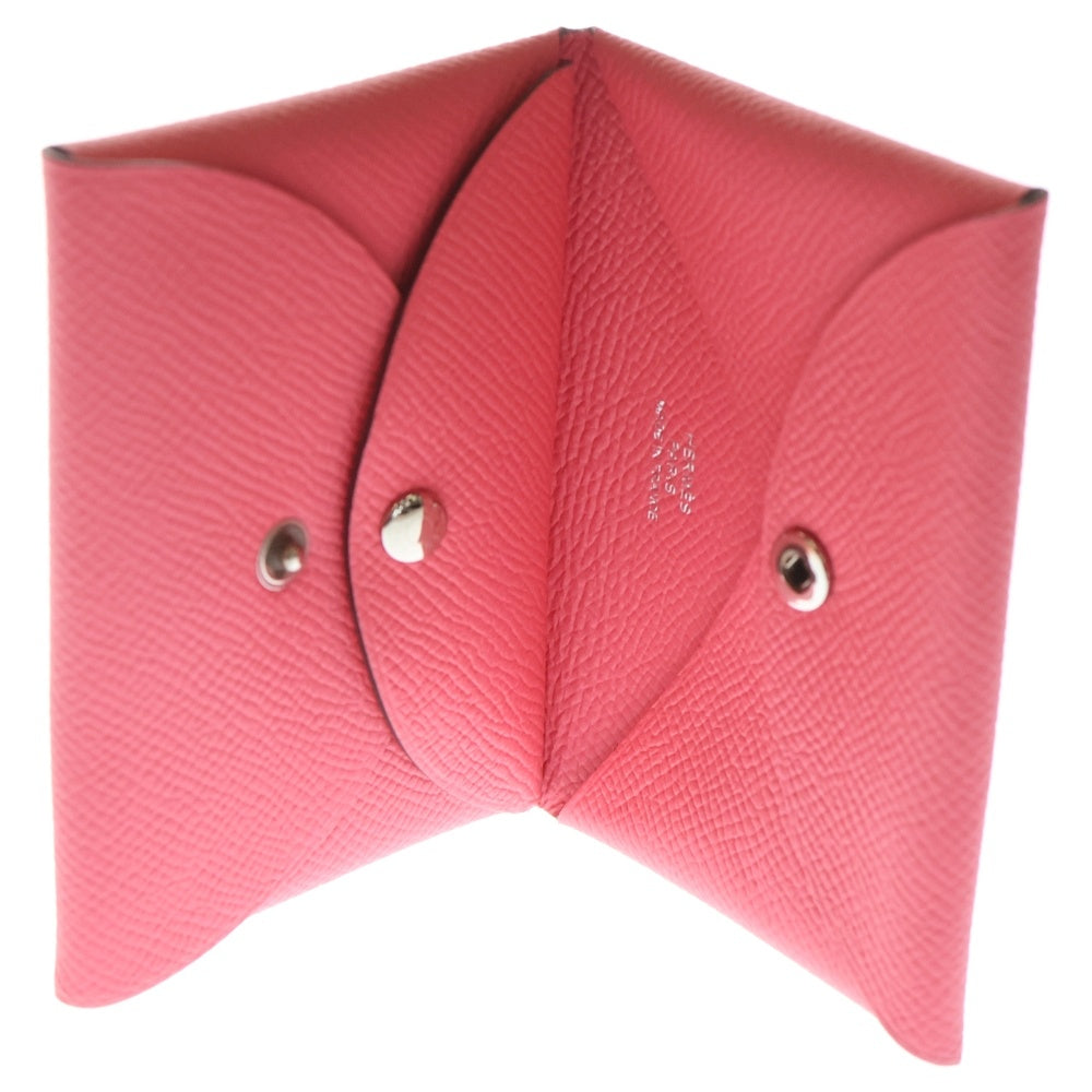 HERMES(エルメス) カルヴィデュオ ローズアザレ コインケース 小物入れ ピンク エプソン B刻印 レディース