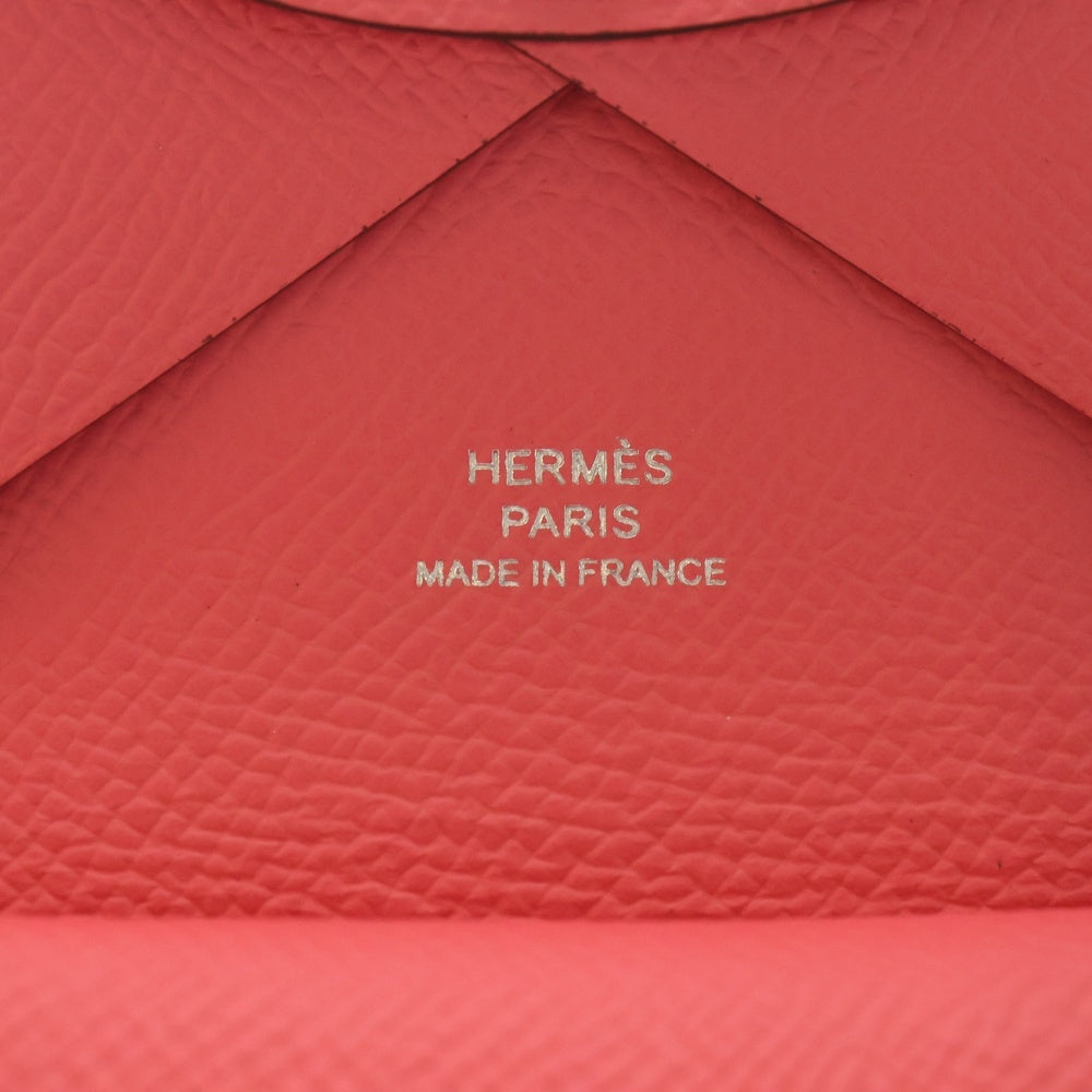 HERMES(エルメス) カルヴィデュオ ローズアザレ コインケース 小物入れ ピンク エプソン B刻印 レディース