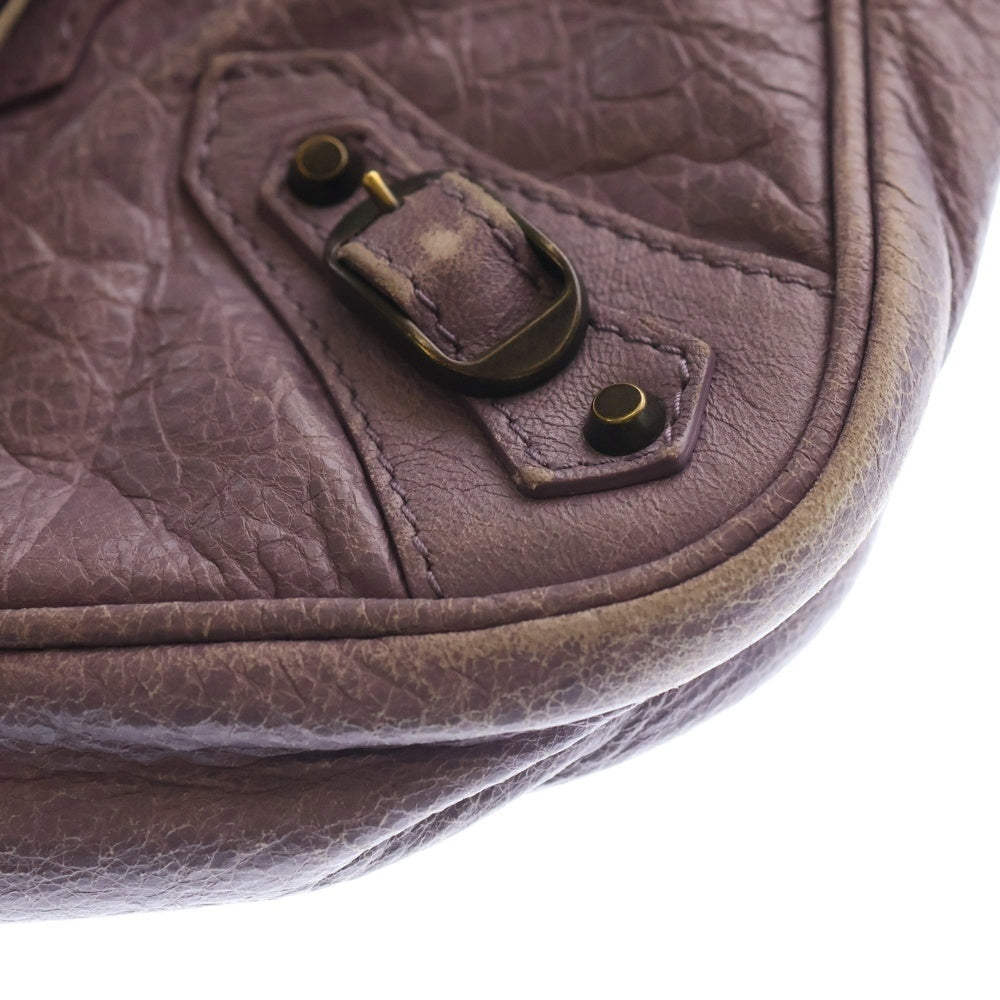 BALENCIAGA(バレンシアガ) ザ・ヒップ ショルダーバッグ ミニバッグ ライトパープル レザー 242803 ブラウン金具 レディース