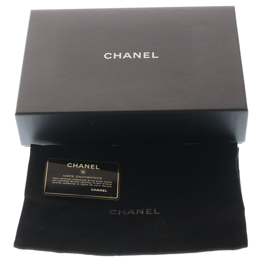 CHANEL(シャネル) ボーイシャネル マトラッセ ココマーク キャビアスキン レザー チェーン ウォレット ショルダーバッグ シルバー金具 ブラック 29番台 レディース