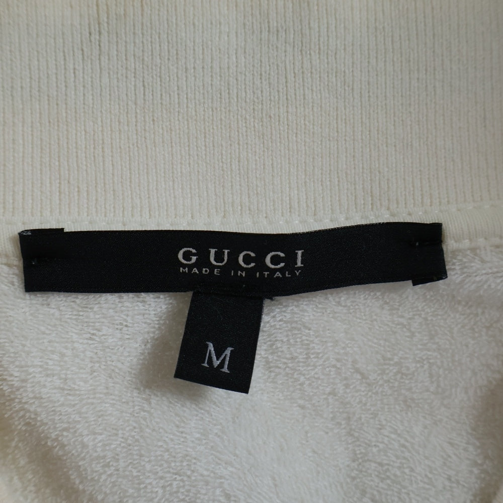 GUCCI(グッチ) インターロッキングG スウェット ジップアップ トラックジャケット ブルゾン ホワイト 190236