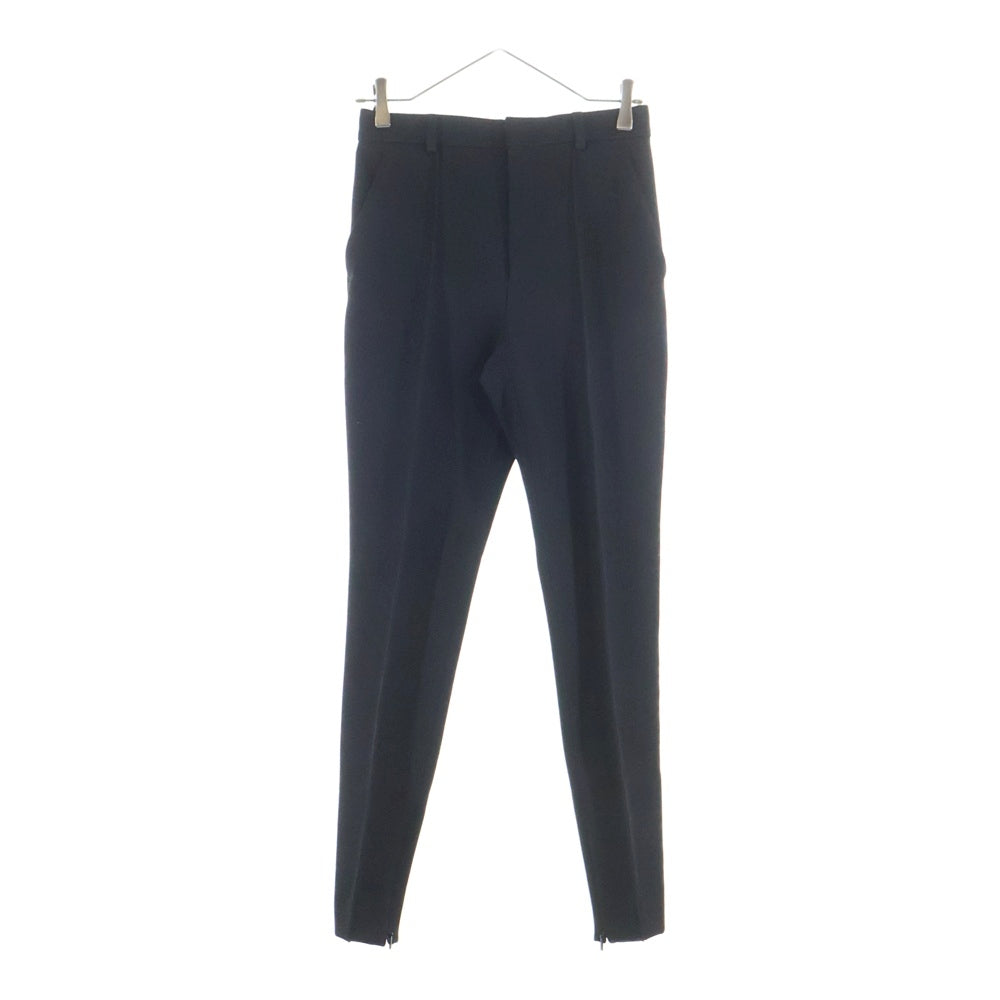 GUCCI(グッチ) ウール ナイロン ストレッチ スリムスキニー スラックスパンツ トラウザーズ ブラック レディース 810712