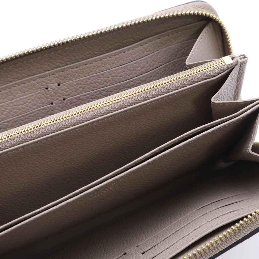 LOUIS VUITTON(ルイヴィトン) アンプラント ジッピーウォレット ロングウォレット 長財布 ベージュ レザー M69034 ゴールド金具 レディース