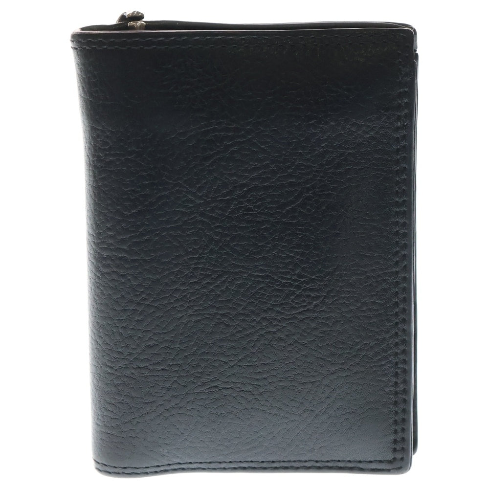 LONE ONES(ロンワンズ) ティアベル M キークラスプ付き 二つ折り レザーウォレット 財布 ブラック/シルバー