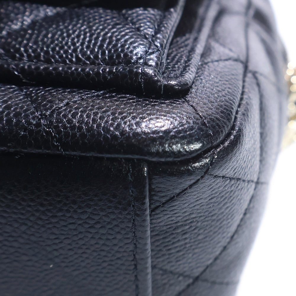 CHANEL(シャネル) マトラッセ チェーンミニバックパック リュック ブラック キャビアスキン ゴールド金具 AP3753 レディース