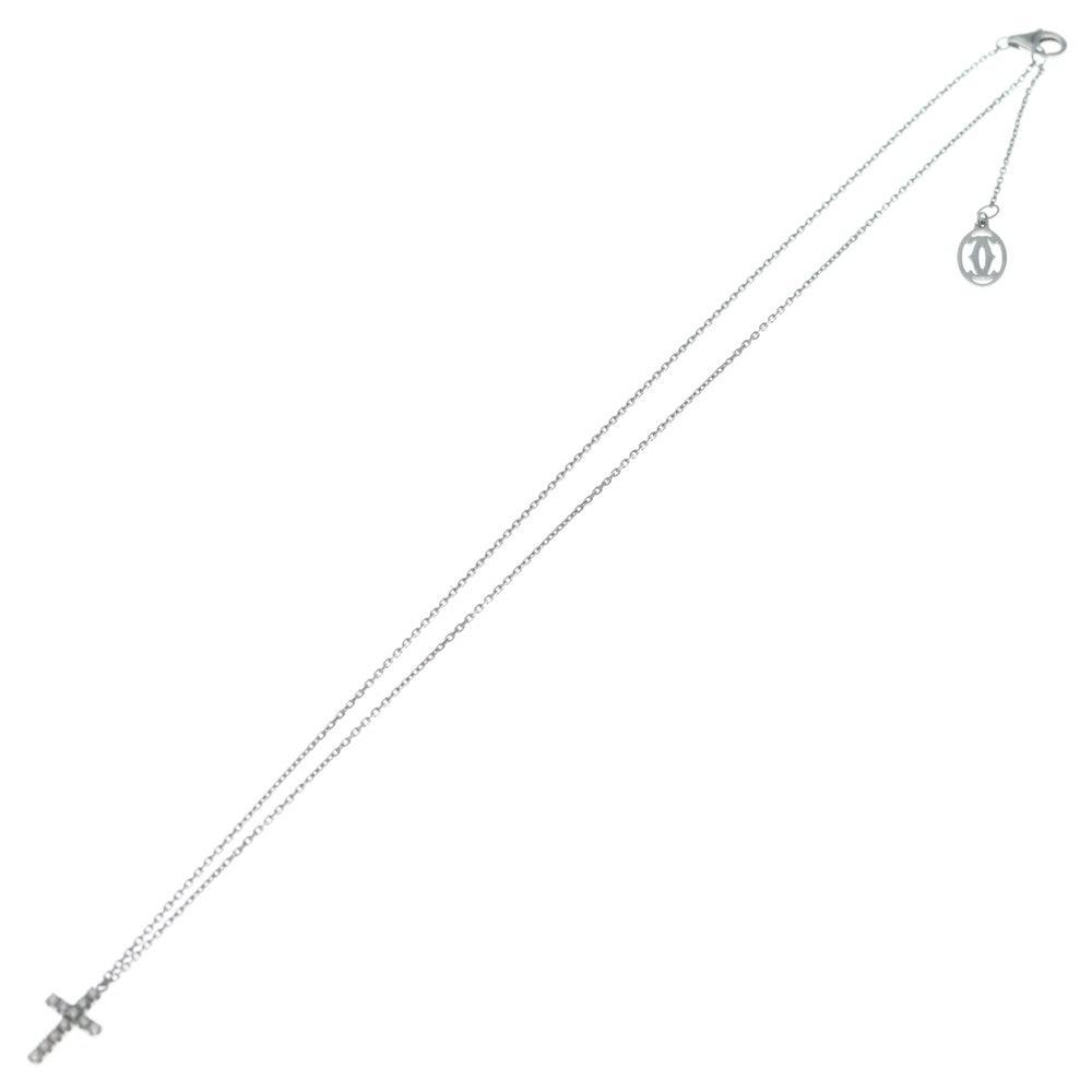 Cartier(カルティエ) シンボルクロス ダイヤネックレス ホワイトゴールド K18WG CRB7221700 ジュエリー レディース