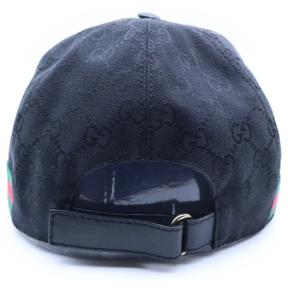 GUCCI(グッチ) GG CANVAS キャンバス ベースボールキャップ 200035 ブラック