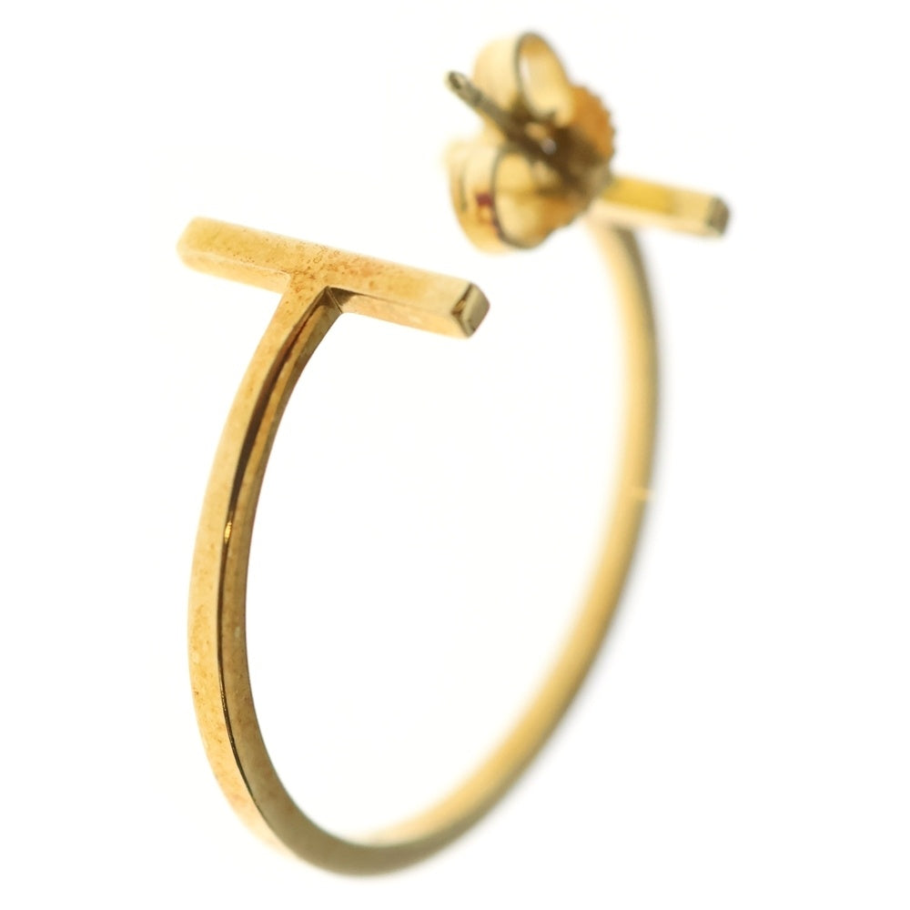 TIFFANY & Co.(ティファニー) Tフープ ピアス イエローゴールド K18YG