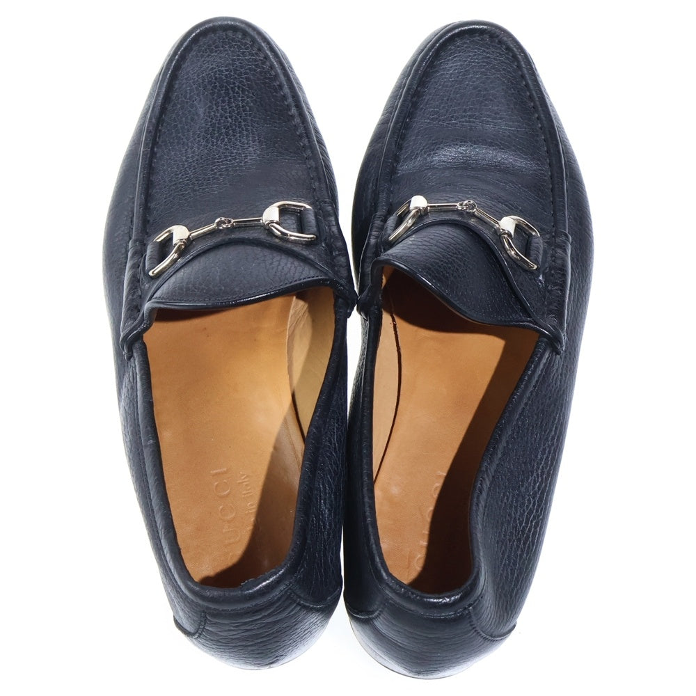 GUCCI(グッチ) ホースビット レザー ローファー ブラック 8.5 367762