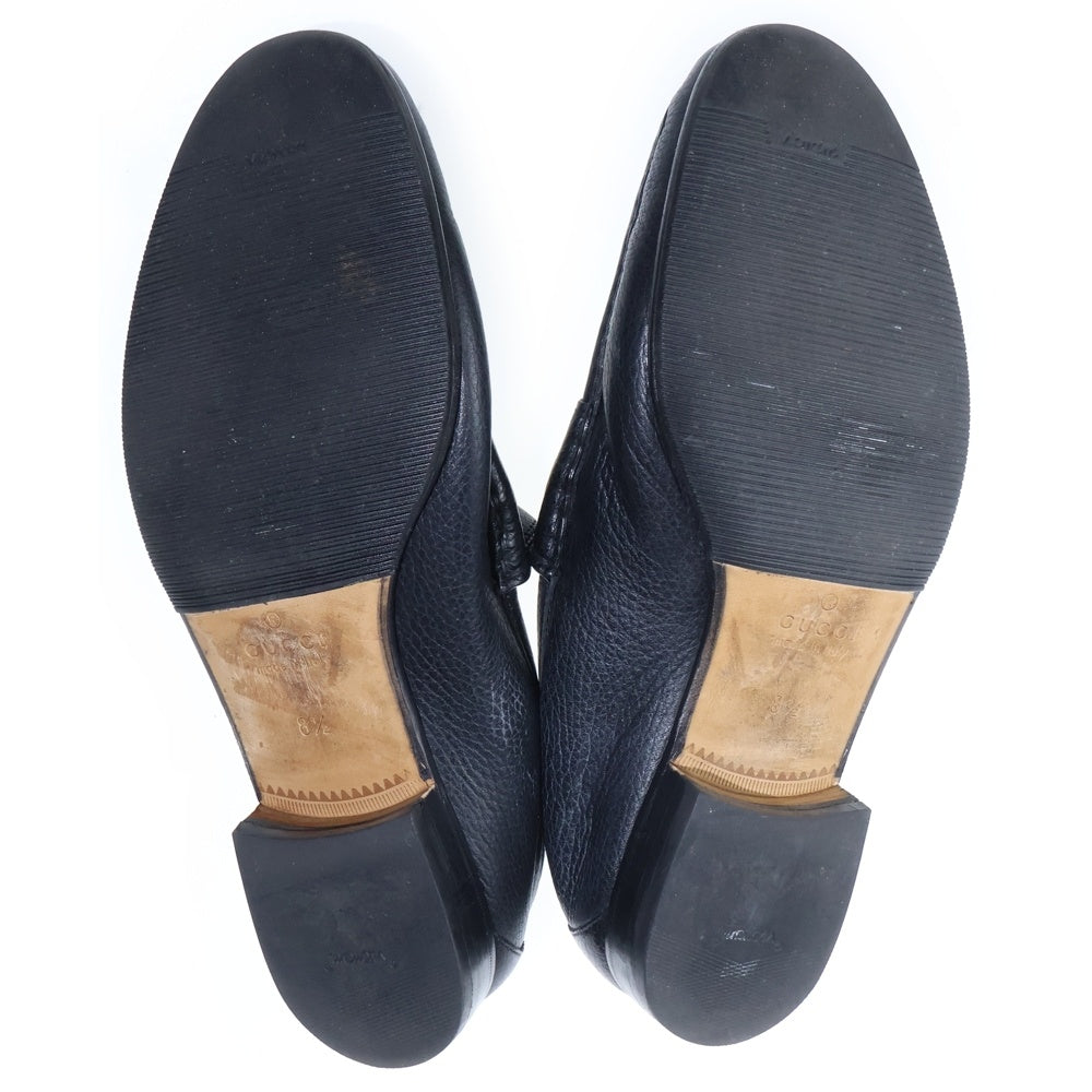 GUCCI(グッチ) ホースビット レザー ローファー ブラック 8.5 367762