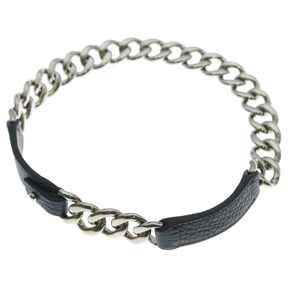 HERMES(エルメス) ボックス パラジウム ダブル チェーン チョーカー シルバー