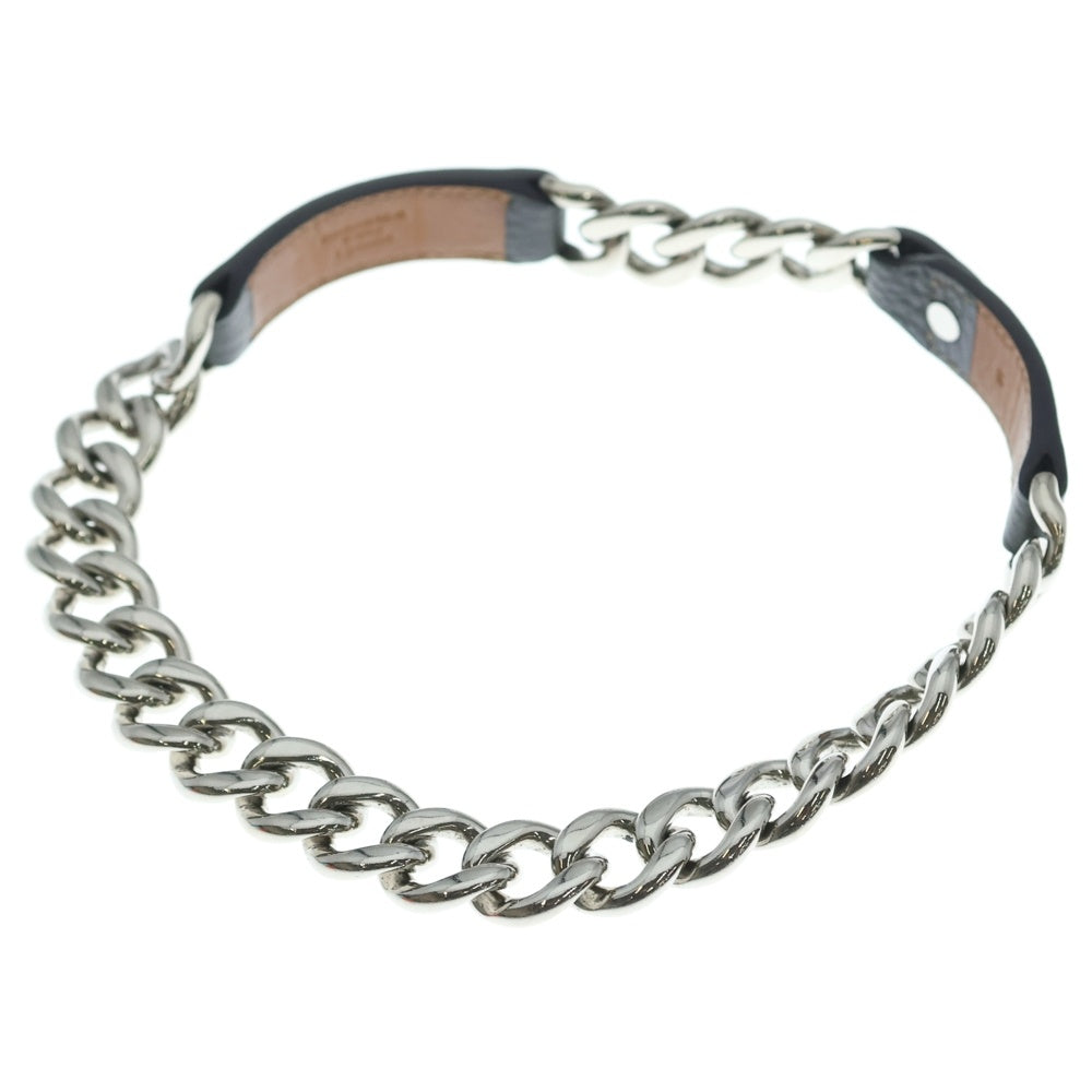 HERMES(エルメス) ボックス パラジウム ダブル チェーン チョーカー シルバー