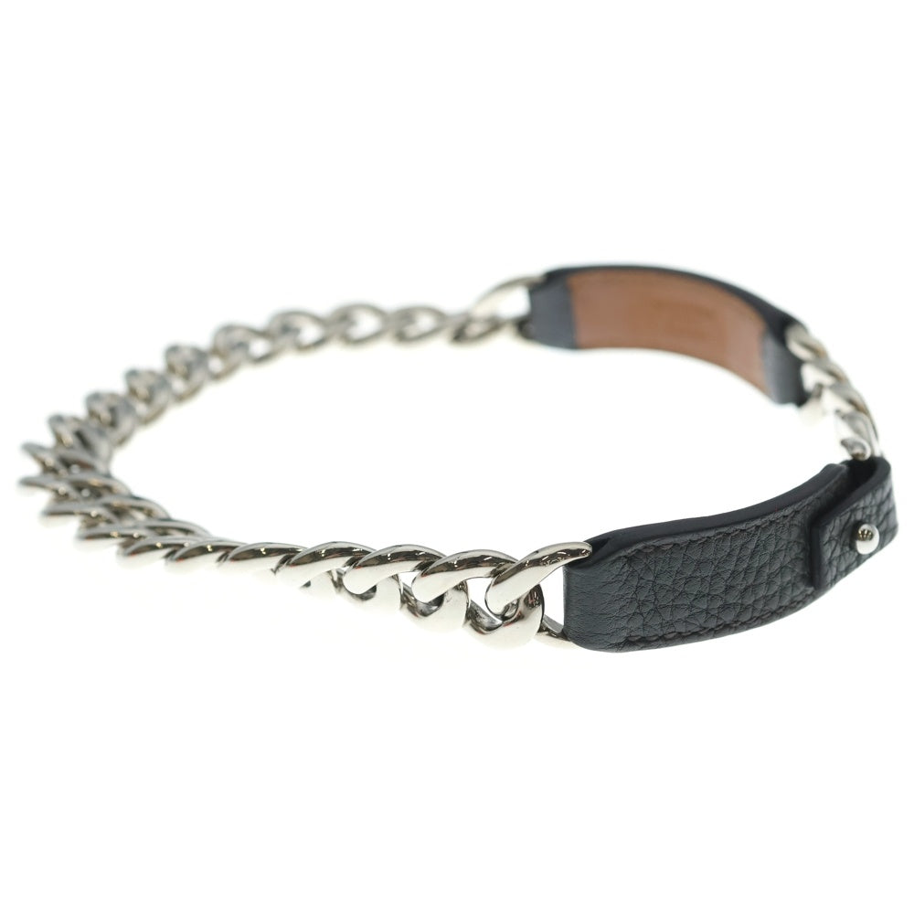 HERMES(エルメス) ボックス パラジウム ダブル チェーン チョーカー シルバー