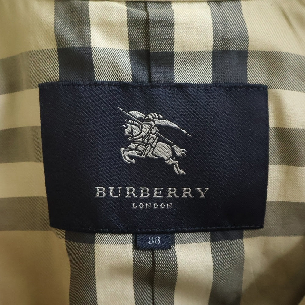 BURBERRY LONDON(バーバリーロンドン) 裏地ノバチェック総柄 コットン トレンチコート ベージュ B1A03-330-51 レディース