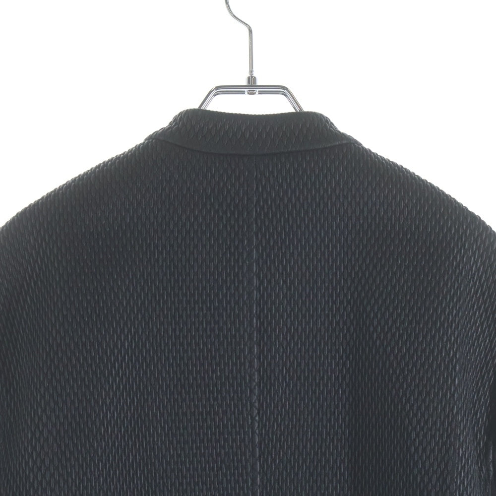 EMPORIO ARMANI(エンポリオアルマーニ) メッシュ切替ラムレザーレザージャケット ブラック 91B12P レディース