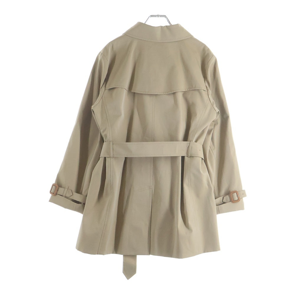 BURBERRY LONDON(バーバリーロンドン) 裏地ノバチェック総柄 ダブルブレスト トレンチコート ベージュ レディース