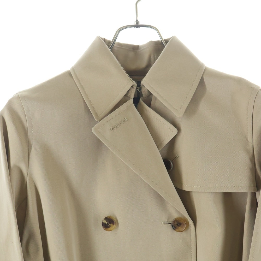 BURBERRY LONDON(バーバリーロンドン) 裏地ノバチェック総柄 ダブルブレスト トレンチコート ベージュ レディース