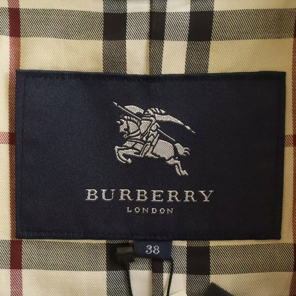 BURBERRY LONDON(バーバリーロンドン) 裏地ノバチェック総柄 ダブルブレスト トレンチコート ベージュ レディース
