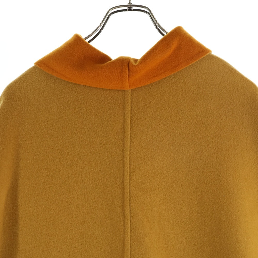 HERMES(エルメス) カシミヤ バイカラー ジップアップ コート オレンジ HERMES(エルメス) カシミヤ バイカラー ジップアップ コート オレンジ