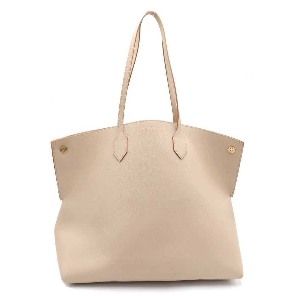 BURBERRY(バーバリー) ミニロゴ レザートートバッグ ベージュ レディース