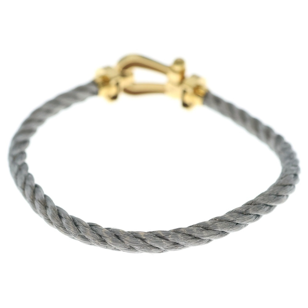 FRED(フレッド) フォース10 ラージ ダイヤ ブレスレット シルバー×ゴールド K18YG/Steel #17 レディース