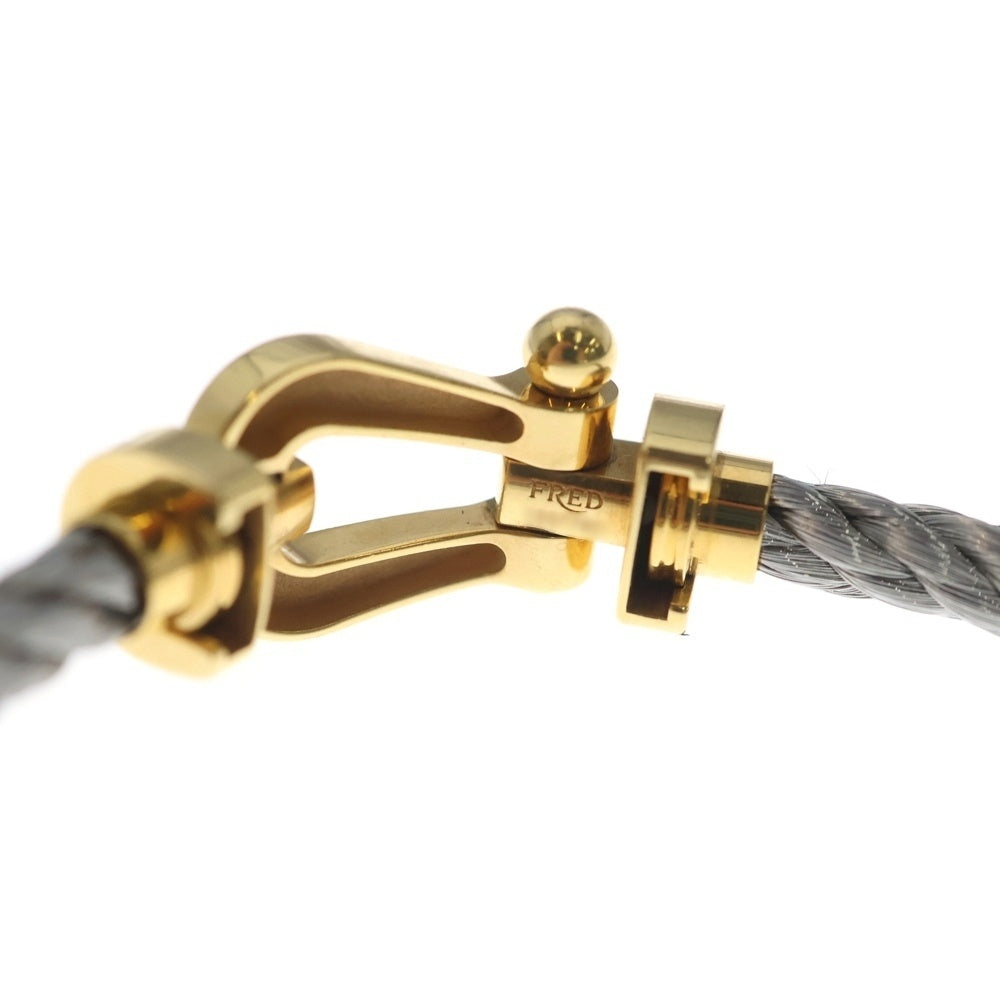 FRED(フレッド) フォース10 ラージ ダイヤ ブレスレット シルバー×ゴールド K18YG/Steel #17 レディース