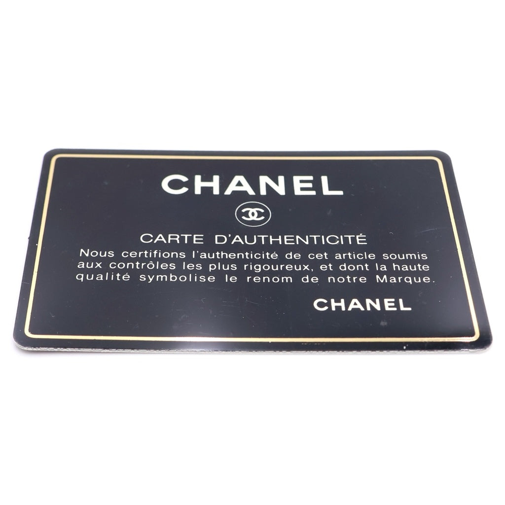 CHANEL(シャネル) No5 チョコバー チェーン トートバッグ ネイビー×シルバー キャンバス レディース