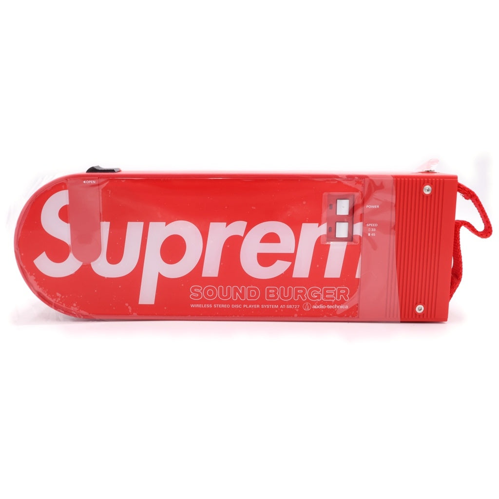 SUPREME(シュプリーム) SOUND BURGER ポータブルレコードプレーヤー レッド AT-SB727