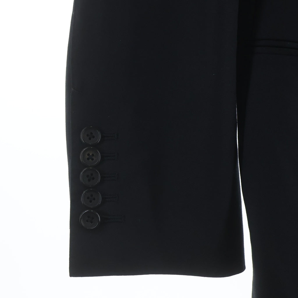 TOM FORD(トムフォード) 3ピース セットアップスーツ ピークドラペル 2B テーラードジャケット ベスト スラックスパンツ ブラック