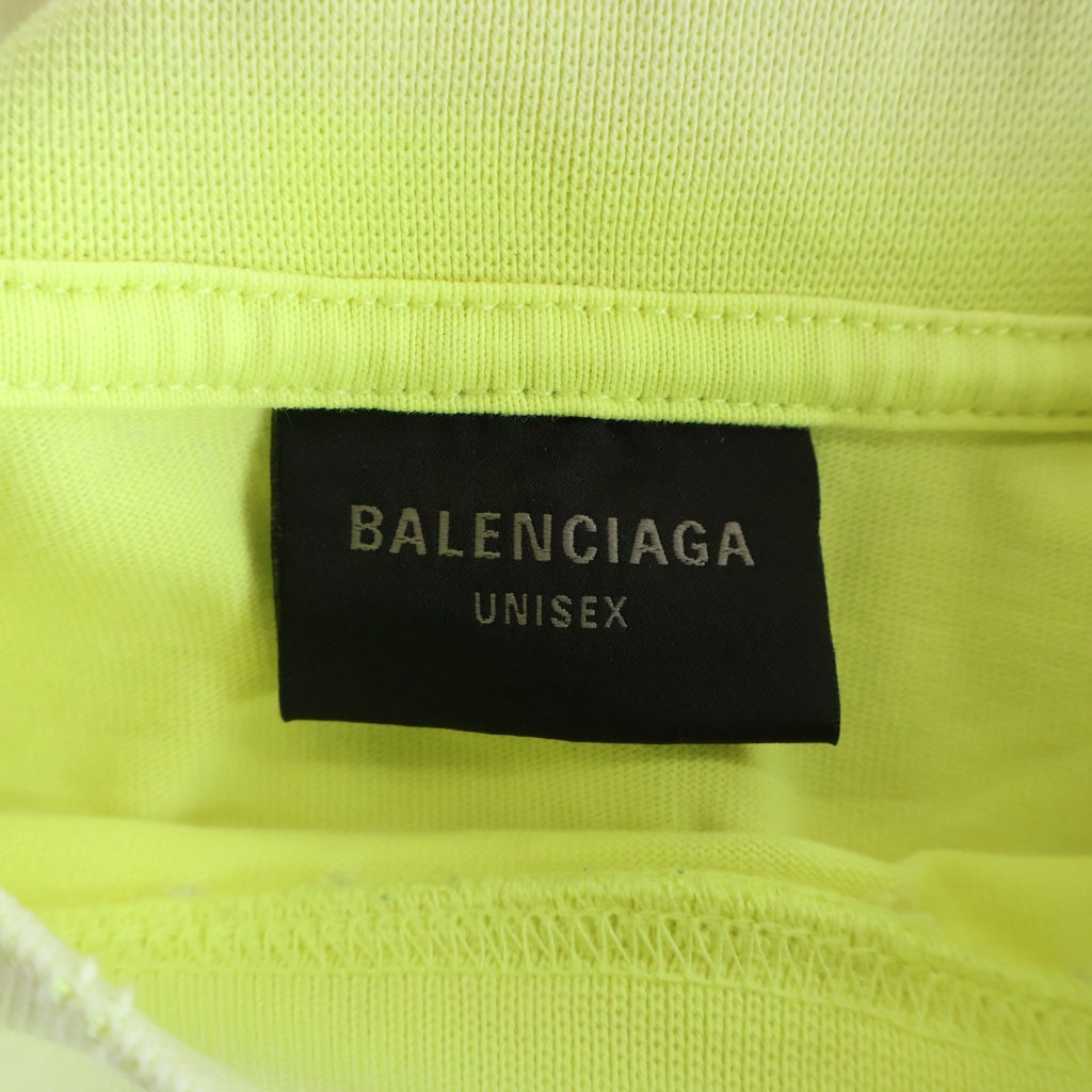 BALENCIAGA(バレンシアガ) 23SS Tape Type-Tshirt テープロゴ 半袖Tシャツ イエロー 739784 TOVA9
