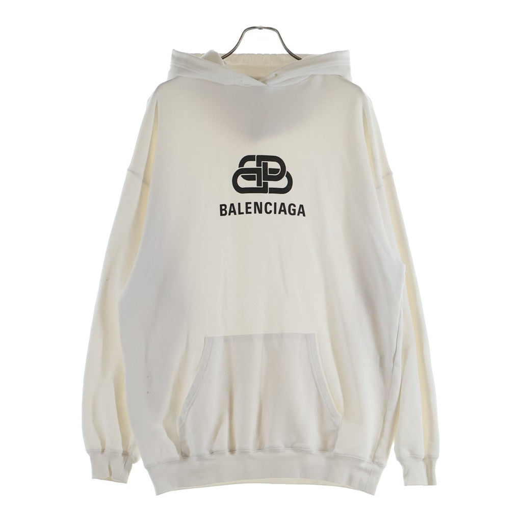 BALENCIAGA(バレンシアガ) LOGO HOODIE ロゴ プルオーバー フーディー パーカー ホワイト 570792