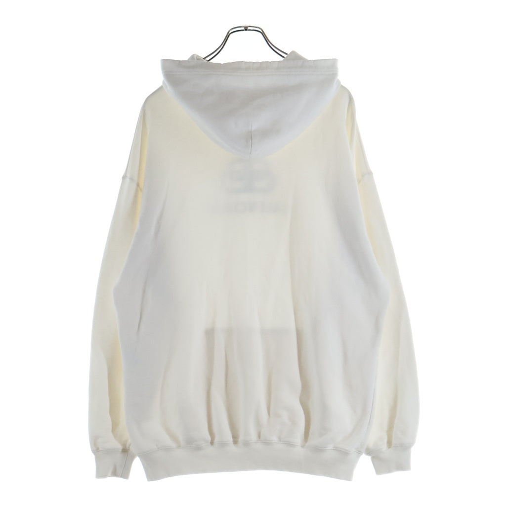 BALENCIAGA(バレンシアガ) LOGO HOODIE ロゴ プルオーバー フーディー パーカー ホワイト 570792