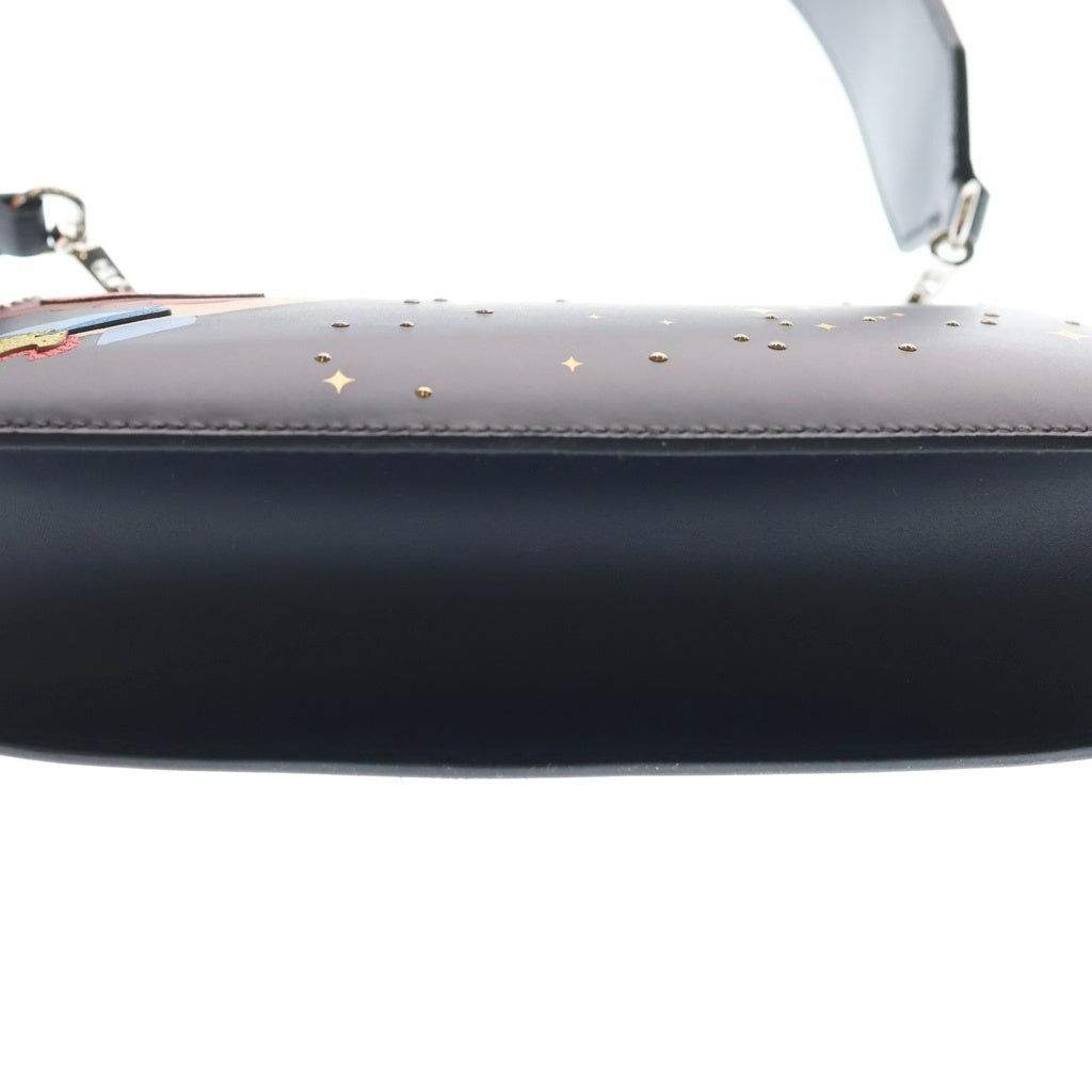 HERMES(エルメス) サックアマリース ロケット ショルダーバッグ ミニバッグ ブラック カーフ Z刻印 シルバー金具 レディース