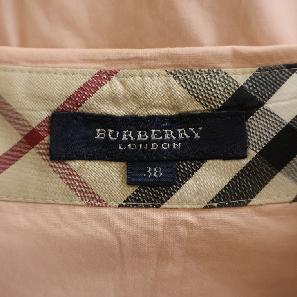 BURBERRY LONDON(バーバリーロンドン) ノバチェック 長袖シャツ ピンク 38 FEA13-162 レディース