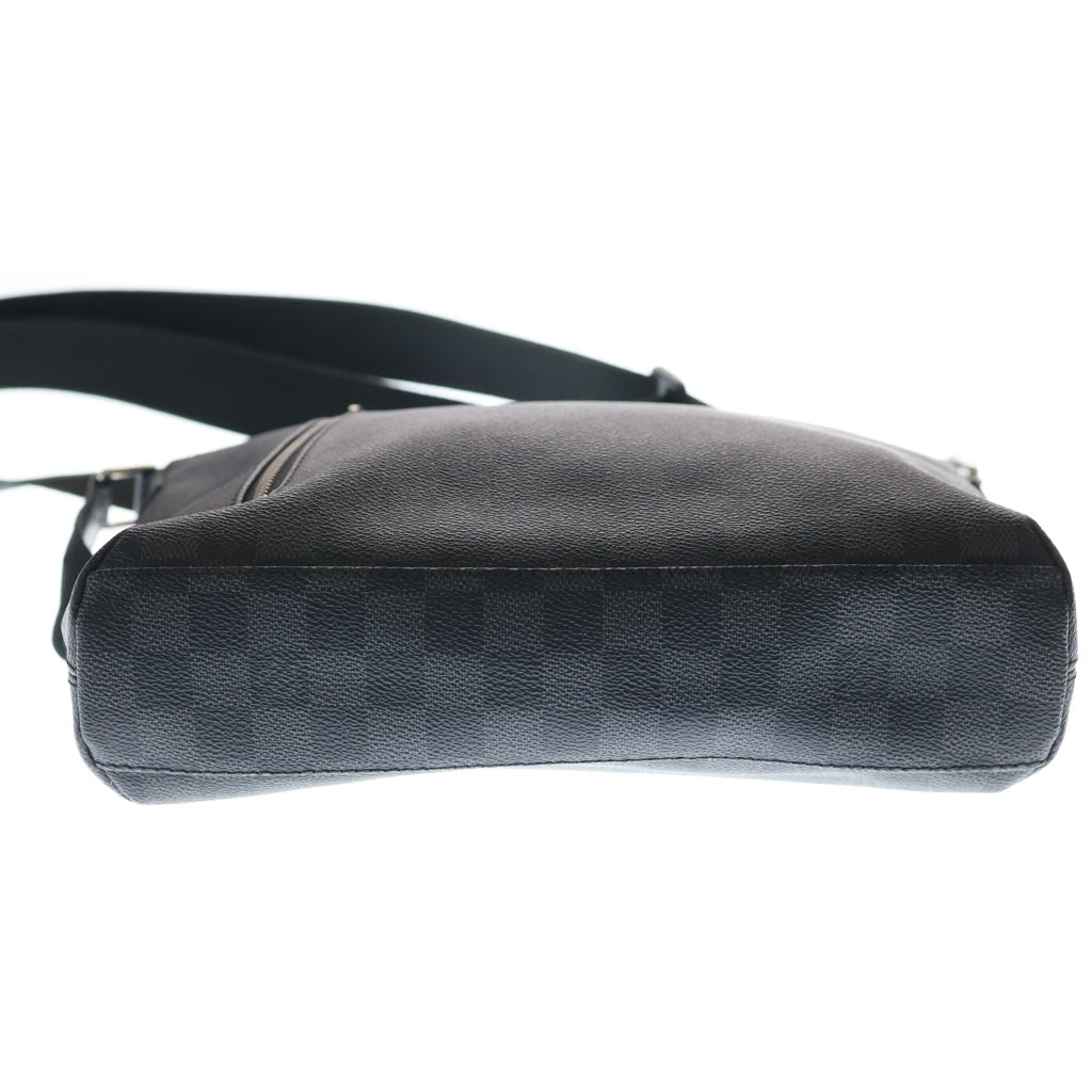 LOUIS VUITTON(ルイヴィトン) ダミエグラフィット ミックPM ショルダーバッグ ブラック レザー×PVC N41211 シルバー金具 レディース