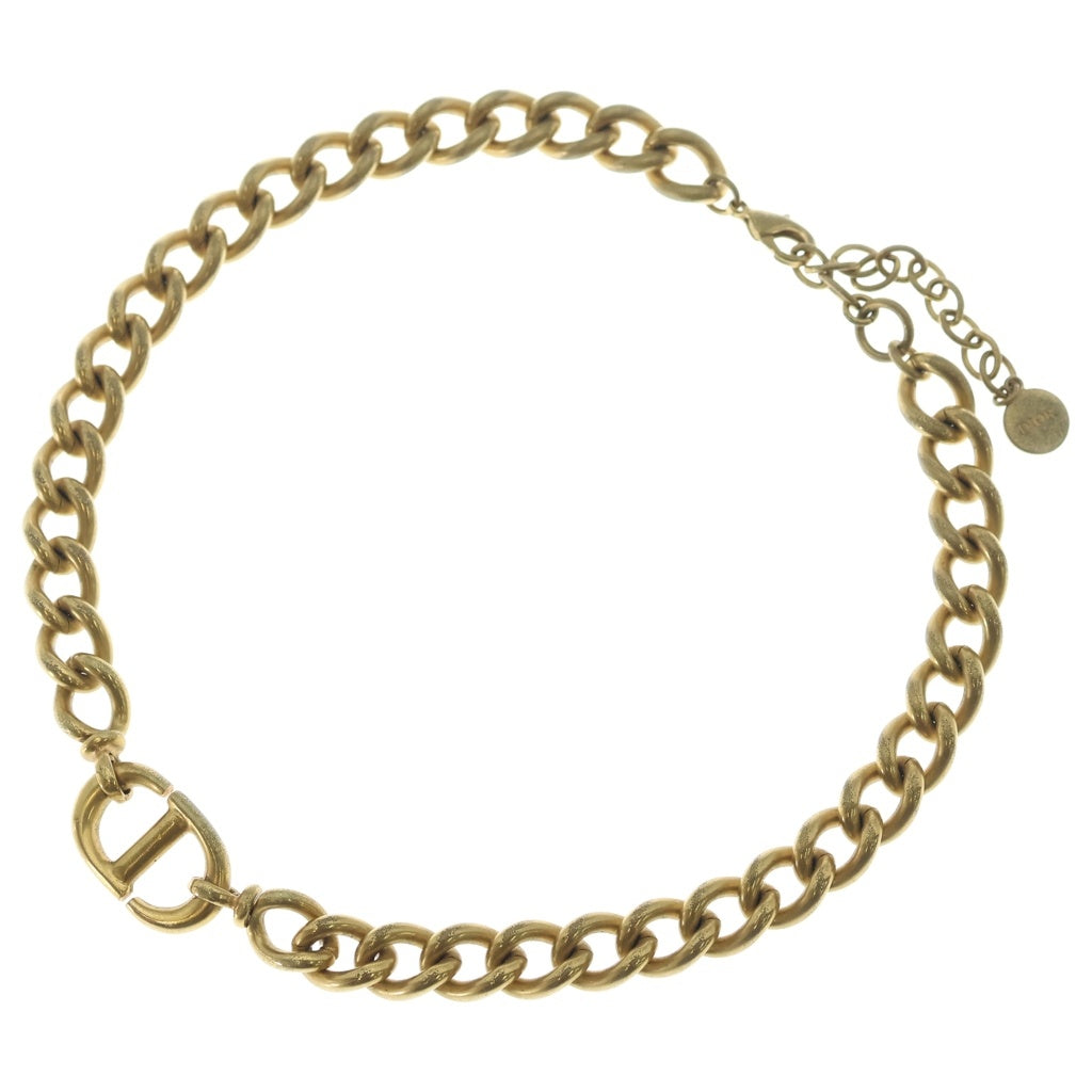 Christian Dior(クリスチャンディオール) CDロゴ チェーン ネックレス ゴールド