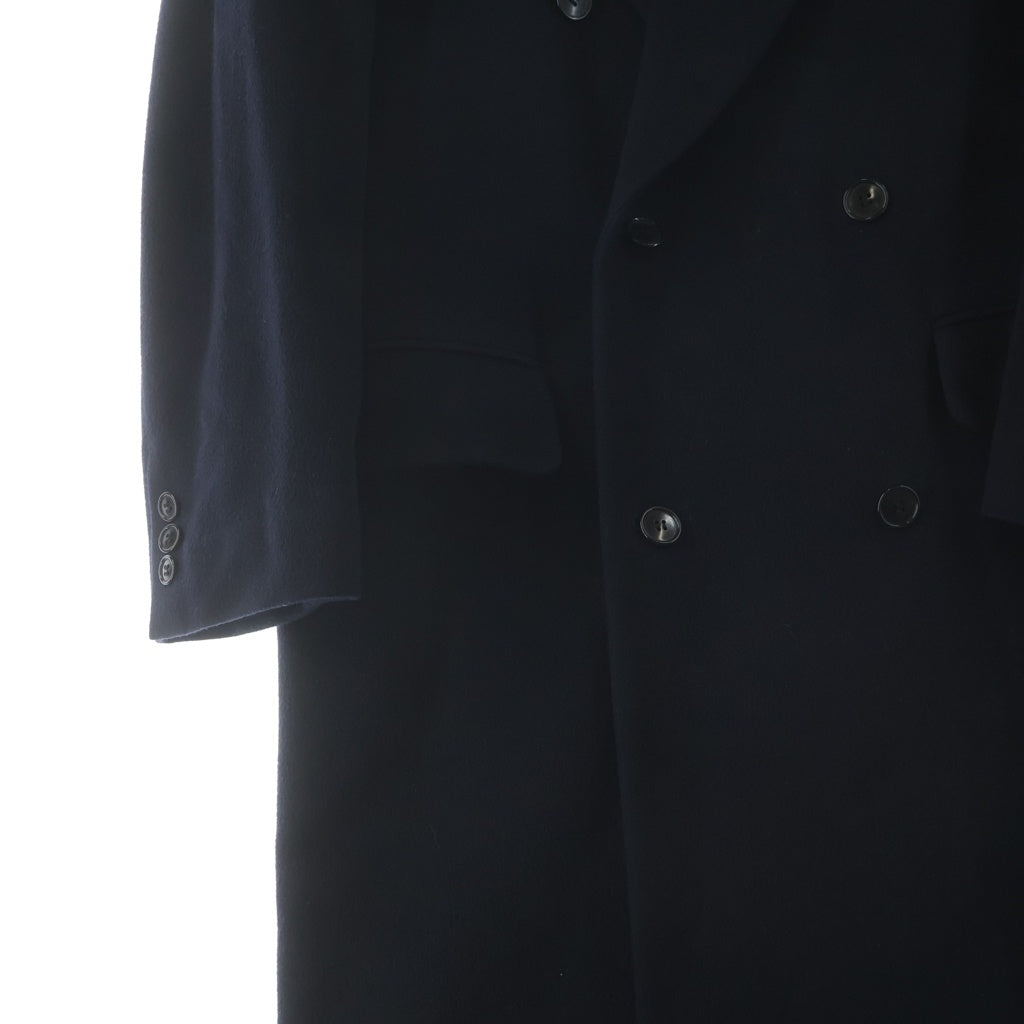 KENZO(ケンゾー) 90s OLD カシミヤロングチェスターコート ライカ期 ダブル ウール ネイビー 3612-1305