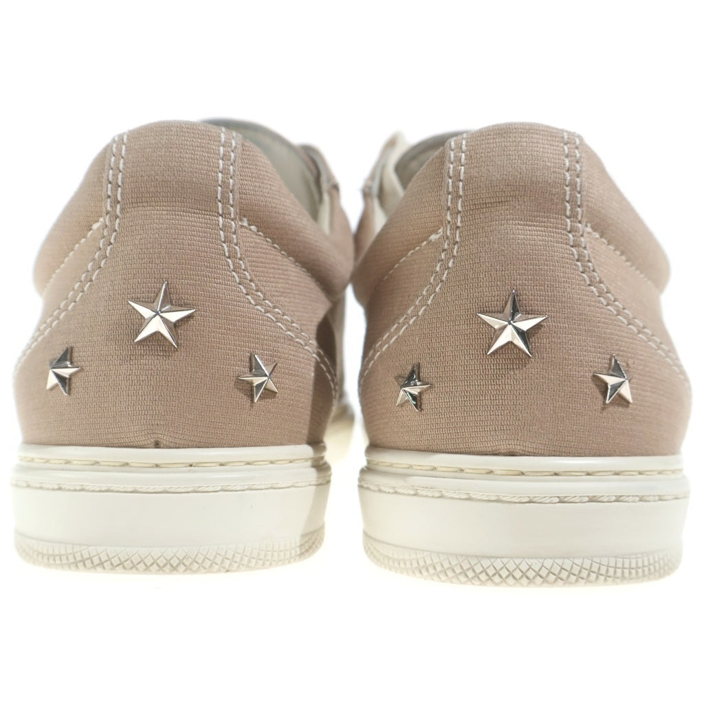 JIMMY CHOO(ジミーチュウ) スター スタッズ キャンバス ローカットスニーカー #41 ベージュ