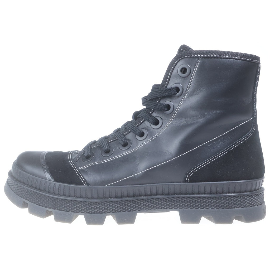 JIMMY CHOO(ジミーチュウ) レースアップ レザー 厚底 ショート ブーツ シューズ #41 ブラック