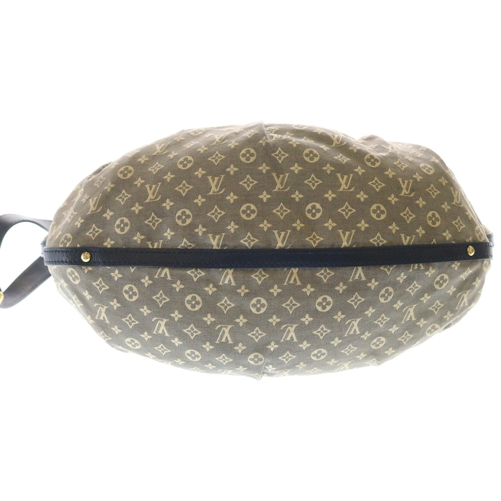 LOUIS VUITTON(ルイヴィトン) モノグラムイディール ラプソディーMM ワンショルダーバッグ ネイビー×アイボリー レザー×キャンバス M40404 ゴールド金具 レディース