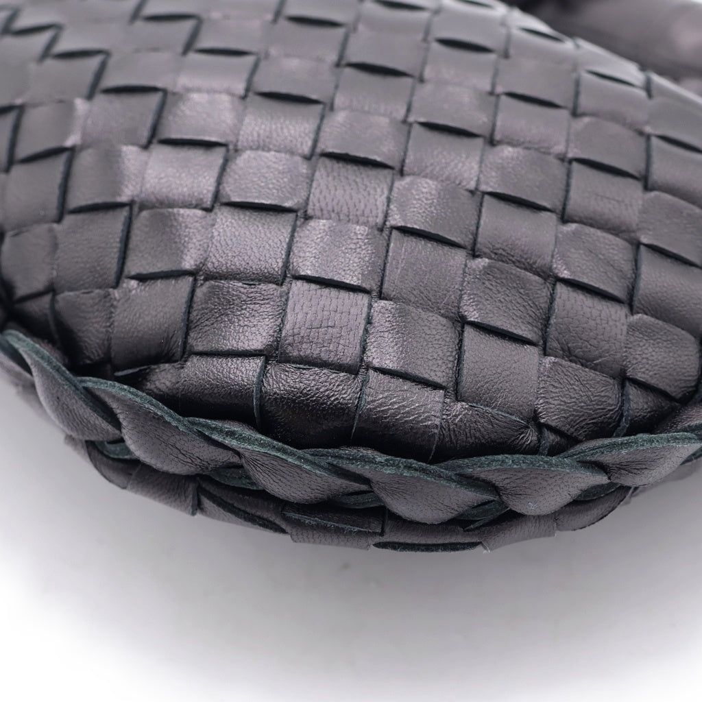 BOTTEGA VENETA(ボッテガヴェネタ) イントレチャート ミニハンドバッグ ブラック レザー レディース
